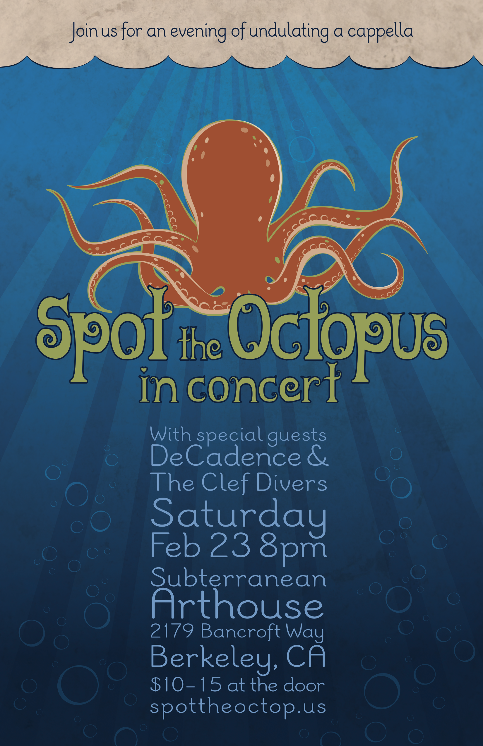 Spot the Octopus In Concert
